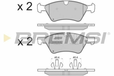 Гальмівні колодки пер. W164 ML/X164 GL 05-