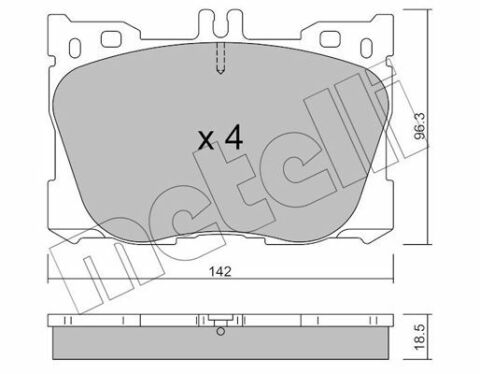 Колодки тормозные (передние) MB C-class (W205/S205/C205)/E-class (W213) 16-