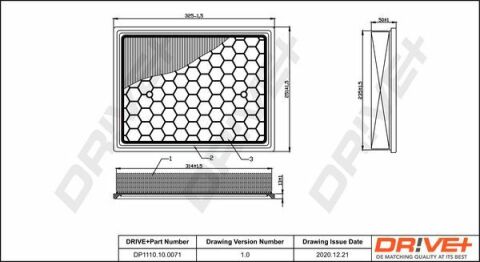 DP1110.10.0071 Drive+ - Фильтр воздуха