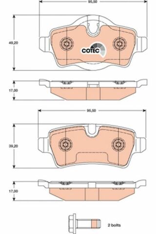 Колодки гальмівні MINI "R" 07>>