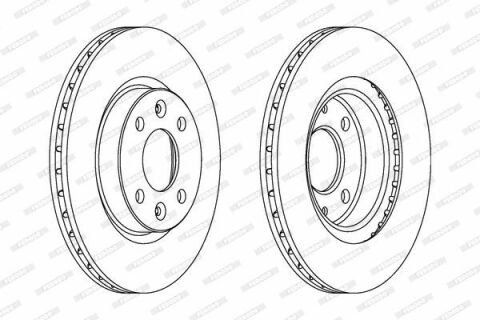 Гальмівний диск передній 259x20.6mm Renault Kangoo + Nissan Kubistar 01->08 / Renault Logan I / Renault Sandero I / Renault Clio II