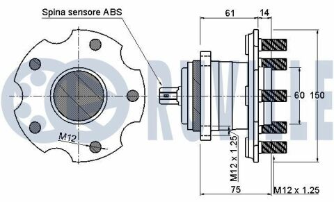 Подщипник ступицы задние avensis 21,0-2,2 09-.