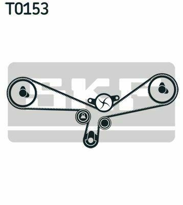 SKF К-кт. ГРМ (рем.+3шт. ролик+нат. планка+ кріплення) AUDI 2,4/2,8/4,2: A4/6/8 96- VW Passat 2,8 97-