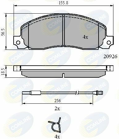 CBP21048 Comline - Тормозные колодки для дисков