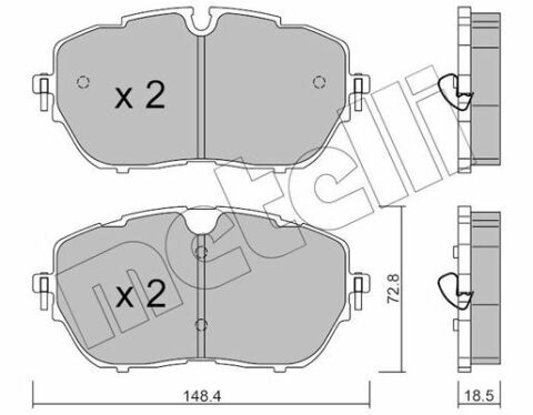 Колодки тормозные (передние) Peugeot 308 II 13-/508 II 18-