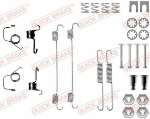 Комплект пружинок колодок ручника Peugeot 205/306/Renault Megane I 81-07