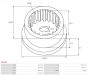 Шестерня планетарна стартера Chevrolet Captiva/Lacetti 2.0D 06- (z=48), фото 2 - интернет-магазин Auto-Mechanic