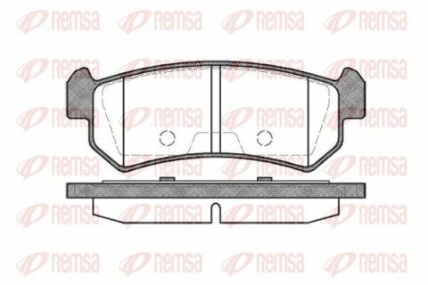 Тормозные колодки задние SHEVROLET Lacetti 04-