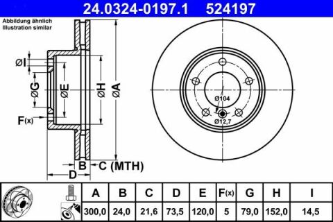 Диск тормозной (передний) BMW 3 (E90-93) 04-13 (300x24) (с покрытием) PowerDisc