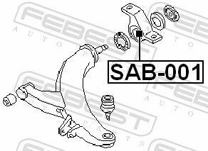 Сайлентблок переднего рычага (зад.) Impreza 92-08