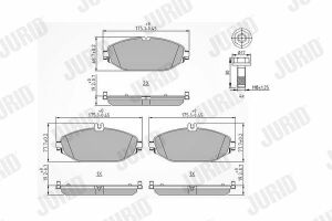 Колодки гальм. передні w205/w213