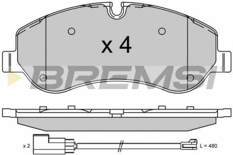 Гальмівні колодки пер. Transit (V348) 12- (RWD)