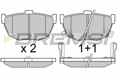 Тормозные колодки зад. Hyundai Accent 94-05 (Sumitomo)