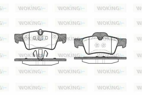 Тормозные колодки зад. W251/W164/W463/W164/W209 05-14