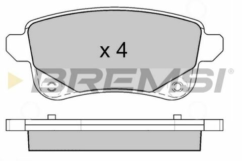 Гальмівні колодки зад. Megane IV 15- /Scenic III 09- (TRW)