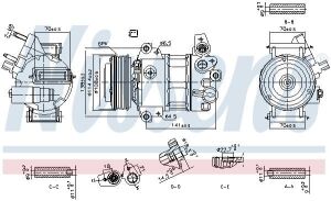 Компресор кондиціонера ECOSPORT, FIESTA VII, TOURNEO COURIER B460