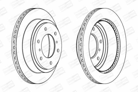 CHAMPION MITSUBISHI Диск тормозной задн.Pajero 00-