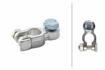 Клема акумулятора "мінус" з болтом (-) свинцева