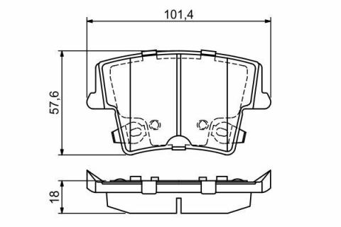 Колодки гальмівні (задні) Chrysler 300C 04-/Dodge Challenger 08-/Charger 11-