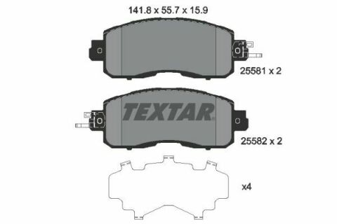 Колодки тормозные (передние) Nissan Leaf 14-/Teana III 13- (Sumitomo)