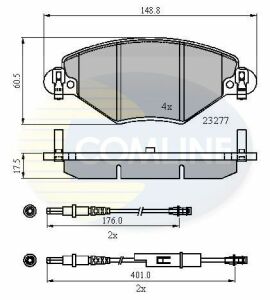 CBP21120 Comline - Тормозные колодки для дисков