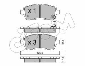 Колодки гальмові передні FIESTA 1.25 08- FORD