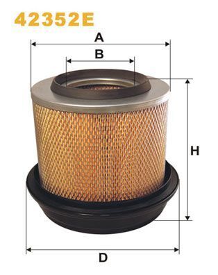 Фільтр повітряний MB LK/LN2/NG/T2/LN1/Unimog 75-