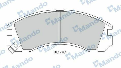 MBF015708 MANDO Гальмівні колодки до дисків