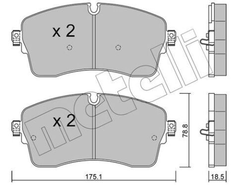 Колодки тормозные (передние) Land Rover Discovery 14-/Range Rover Evoque 18-