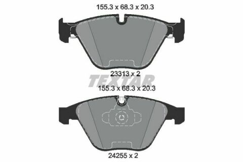 Колодки гальмівні (передні) BMW 3 (E90/E91) 04-13/X1 (E84) 09-15 (Ate - Teves) Q+