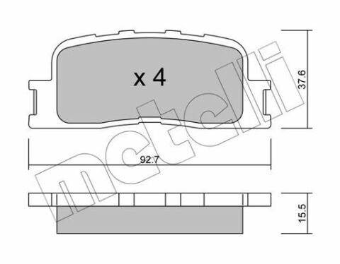 Колодки гальмівні (задні) Toyota Camry 01-11/Highlander 00-03/Lexus ES 96-06