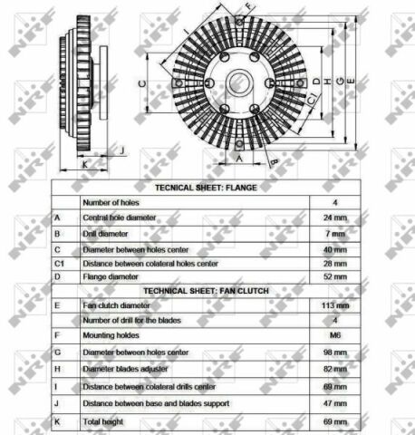 Муфта вентилятора Suzuki Jimny/Baleno/Wagon R+ 1.3 98- Муфта вентилятора Suzuki Jimny/Baleno/Wagon R+ 1.3 98-