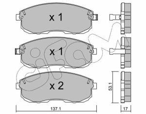 Гальмівні колодки передні Tiida 04-, Juke 14-, Maxima QX NISSAN