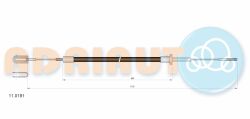 Трос сцепления Daily 92- L=1108/900мм IVECO