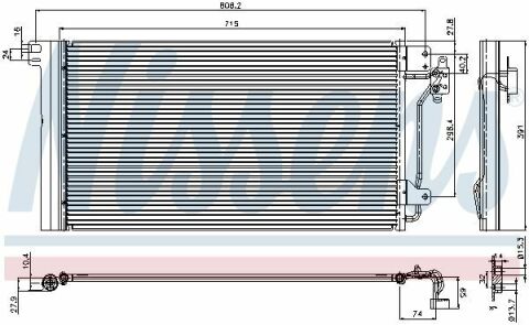 Конденсер VW TRANSPORTER T5(03-)1.9 TDi(+)[OE 7H0.820.411 B]