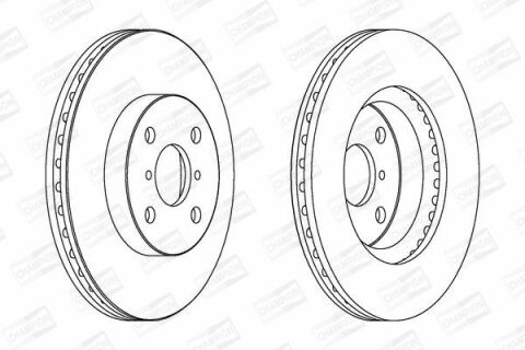 CHAMPION TOYOTA Гальмівний диск передн.Yaris 06-