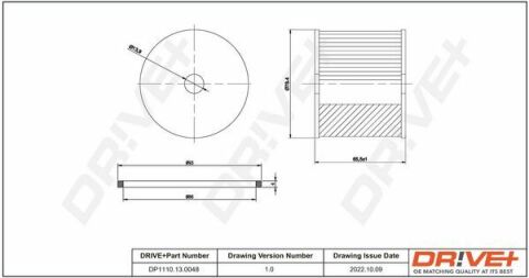 DP1110.13.0048 Drive+ - Фільтр палива