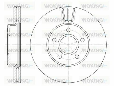 Тормозной диск перед. Ford C-Max 07-10/Focus 04-11 (278x25)