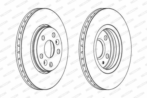 Гальмівний диск передній (280x24mm.) R15/16 (к-т 2 шт) Renault Kangoo II 08-> + Mercedes-Benz Citan 12->