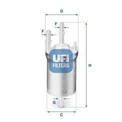 Фильтр топливный VW Caddy 1.6 BiFuel/2.0 EcoFuel 04-