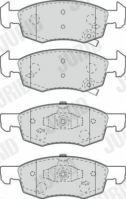 JURID OPEL Колодки торм. пер. Corsa E 1,0-1,6 14-