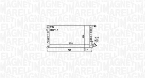 CITROEN Радиатор охлаждения Berlingo,Xsara,Peugeot 306,Partner 1.8D/1.9D 96-