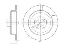 Тормозной диск задний ix55 3.0/3.8 08-12