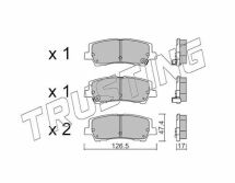 Комплект гальмівних накладок, дискове гальмо