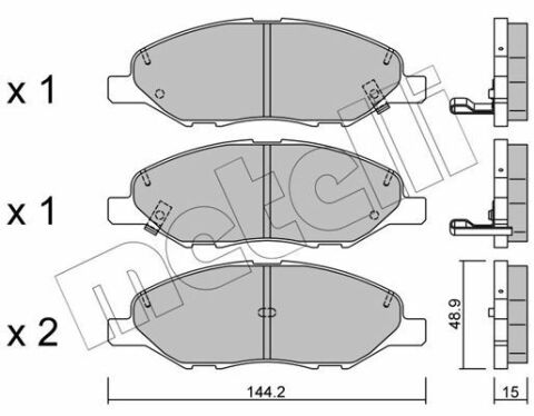 Колодки тормозные (передние) Nissan Tiida 04-13 (Sumitomo)