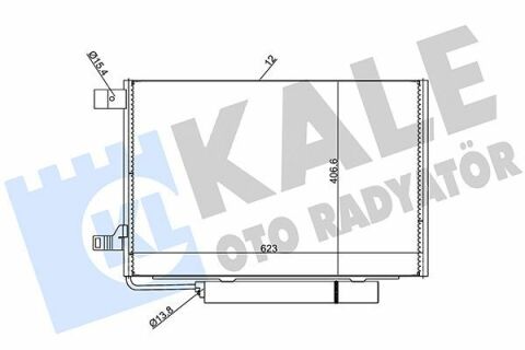 KALE DB Радиатор кондиционера W169/245 04-