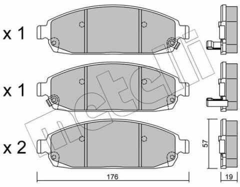 Колодки тормозные (передние) Jeep Grand Cherokee III/IV 04-/Commander 05-10