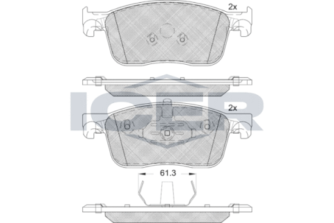 Колодки тормозные (передние) Citroen Jumpy/C4/Peugeot Expert 16-/Opel Vivaro 19-/Fiat E-Scudo 22-