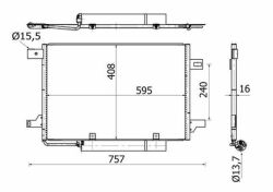 Радиатор кондиционера MB A-class (W169)/B-class (W245) 1.5-2.0LPG 04-12 Радиатор кондиционера MB A-class (W169)/B-class (W245) 1.5-2.0LPG 04-12