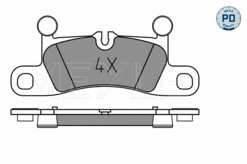 Тормозные колодки (задние) VW Touareg/Porsche Cayenne 10- (187.5x75.5)